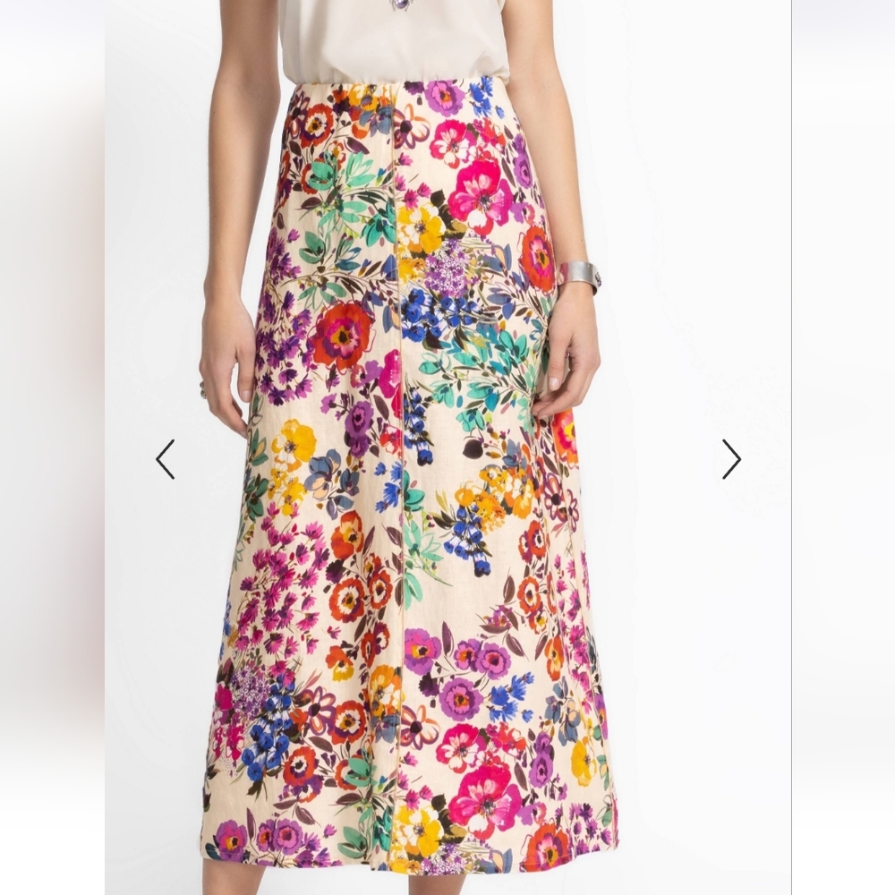 Johhny Was NWTs Linen Skirt - Picture 3 of 8